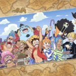 Illustration depicting the total number of One Piece chapters